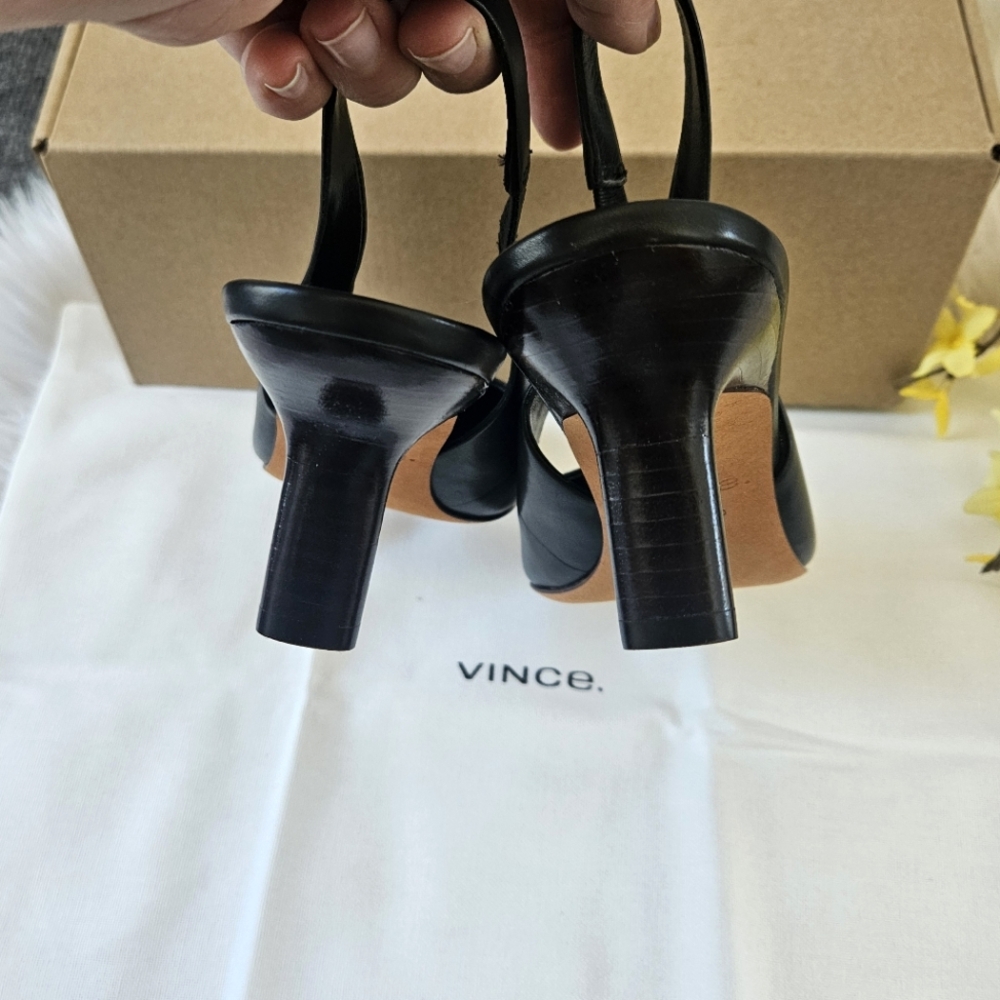 NIB Vince 'Patrice' Leather Slingback Heel - Picture 15 of 17